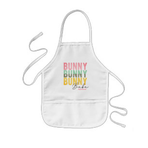 Bunny Babe Cute Modern Girly Easter, speciaal gepe Kinder Schort