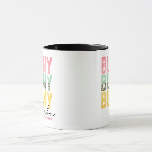 Bunny Babe Cute Modern Girly Easter, speciaal gepe Mok (Midden)