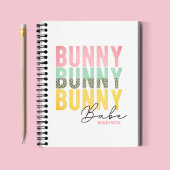 Bunny Babe Cute Modern Girly Easter, speciaal gepe Notitieboek
