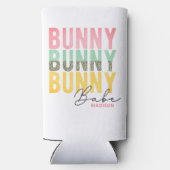 Bunny Babe Cute Modern Girly Easter, speciaal gepe Seltzer Blikjeskoeler (Achterkant)