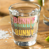 Bunny Babe Cute Modern Girly Easter, speciaal gepe Shot Glas