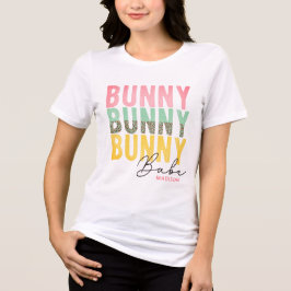 Bunny Babe Cute Modern Girly Easter, speciaal gepe Tri-Blend Shirt