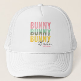 Bunny Babe Cute Modern Girly Easter, speciaal gepe Trucker Pet