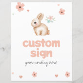 Bunny Baby Custom Sign (Voorkant)