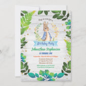 Bunny baby eerste verjaardag lenteverjaars kaart (Voorkant)