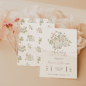 Bunny Baby Girl Douche Uitnodiging