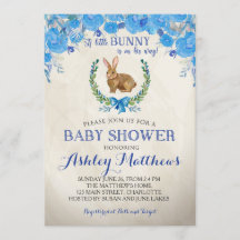 Bunny BABY SHOWER boy Beauful Floral