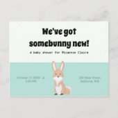 Bunny Baby shower Briefkaart (Voorkant)