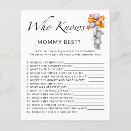 Bunny baby shower die het beste bij mama weet