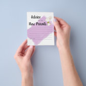 Bunny Baby shower Game - Advies Flyer (Hand)