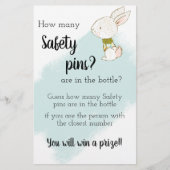 Bunny Baby shower Game Flyer (Voorkant)