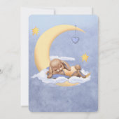 Bunny Baby shower Game Over of Onder? Kaart (Achterkant)