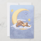 Bunny Baby shower Game Over of Onder? Kaart (Achterkant)