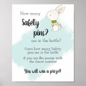 Bunny Baby shower Game Poster (Voorkant)