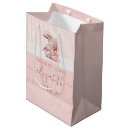 Bunny Baby shower Gift Bag Medium Cadeauzakje