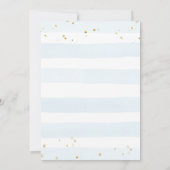 Bunny Baby shower Invitation Boy Spring boho Kaart (Achterkant)