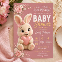Bunny Baby Shower Invitation