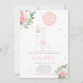 Bunny Baby shower Invitation Some Bunny Special Kaart (Voorkant)
