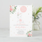 Bunny Baby shower Invitation Some Bunny Special Kaart (Staand voorkant)