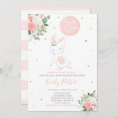 Bunny Baby shower Invitation Some Bunny Special Kaart (Voorkant / Achterkant)