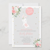 Bunny Baby shower Invitation Some Bunny Special Kaart (Voorkant)