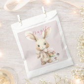 Bunny Baby shower Meisje Bedankzakje (Geknipt)