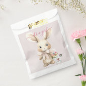 Bunny Baby shower Meisje Bedankzakje (Gezegeld)