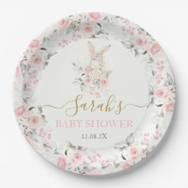 Bunny Baby shower meisje papier Bord