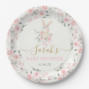 Bunny Baby shower meisje papier Bord