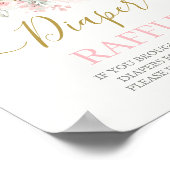 Bunny Baby shower Meisje Poster (Hoek)