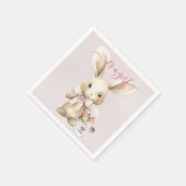 Bunny Baby shower Meisje Servet (Hoek)