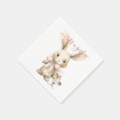 Bunny Baby shower Meisje Servet (Hoek)