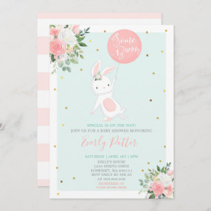 Bunny Baby shower nodigt uit tot een speciale bunn Kaart