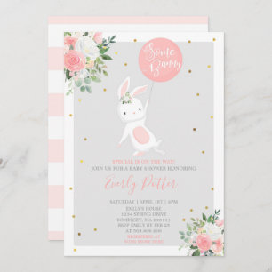 Bunny Baby shower nodigt uit tot een speciale bunn Kaart