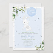 Bunny Baby shower nodigt uit tot een speciale bunn Kaart (Voorkant)