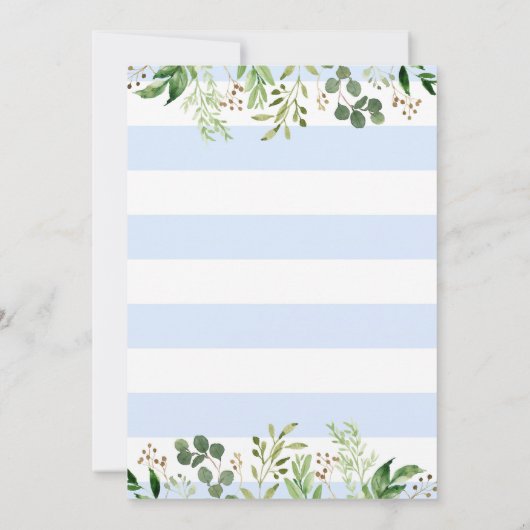 Bunny Baby shower nodigt uit tot een speciale bunn Kaart (Achterkant)