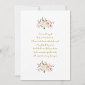 Bunny baby shower per mail meisje kaart (Achterkant)