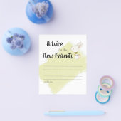 Bunny Baby shower spel - Advies Flyer (Enkel)