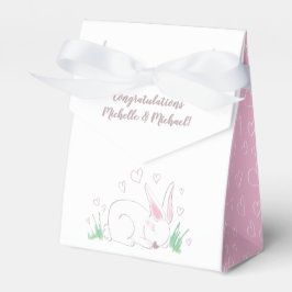 Bunny Baby shower Spring Pink Girl Bedankdoosjes