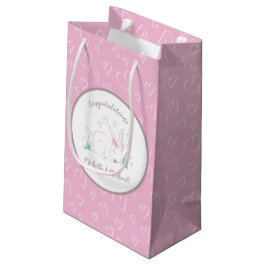 Bunny Baby shower Spring Pink Girl Klein Cadeauzakje