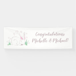 Bunny Baby shower Spring Pink Girl Spandoek