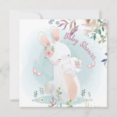 Bunny Baby shower Uitnodiging (Voorkant)