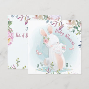 Bunny Baby shower Uitnodiging