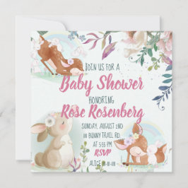 Bunny Baby shower Uitnodiging