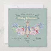 Bunny Baby shower Uitnodiging (Voorkant)