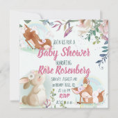 Bunny Baby shower Uitnodiging (Voorkant)