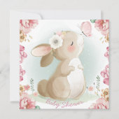 Bunny Baby shower Uitnodiging (Voorkant)