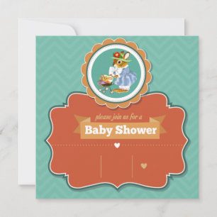 Bunny Baby shower Uitnodiging