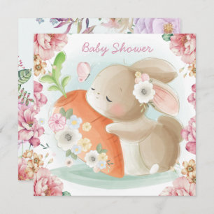 Bunny Baby shower Uitnodiging