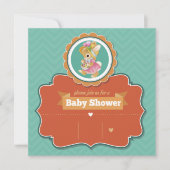 Bunny Baby shower Uitnodiging (Voorkant)